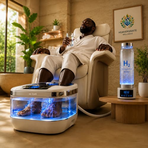 Warm Water Footbath Spa Massage / H2 Hydrogen Generated Water